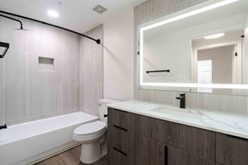 Led powered mirrors/ w defogging capabilities